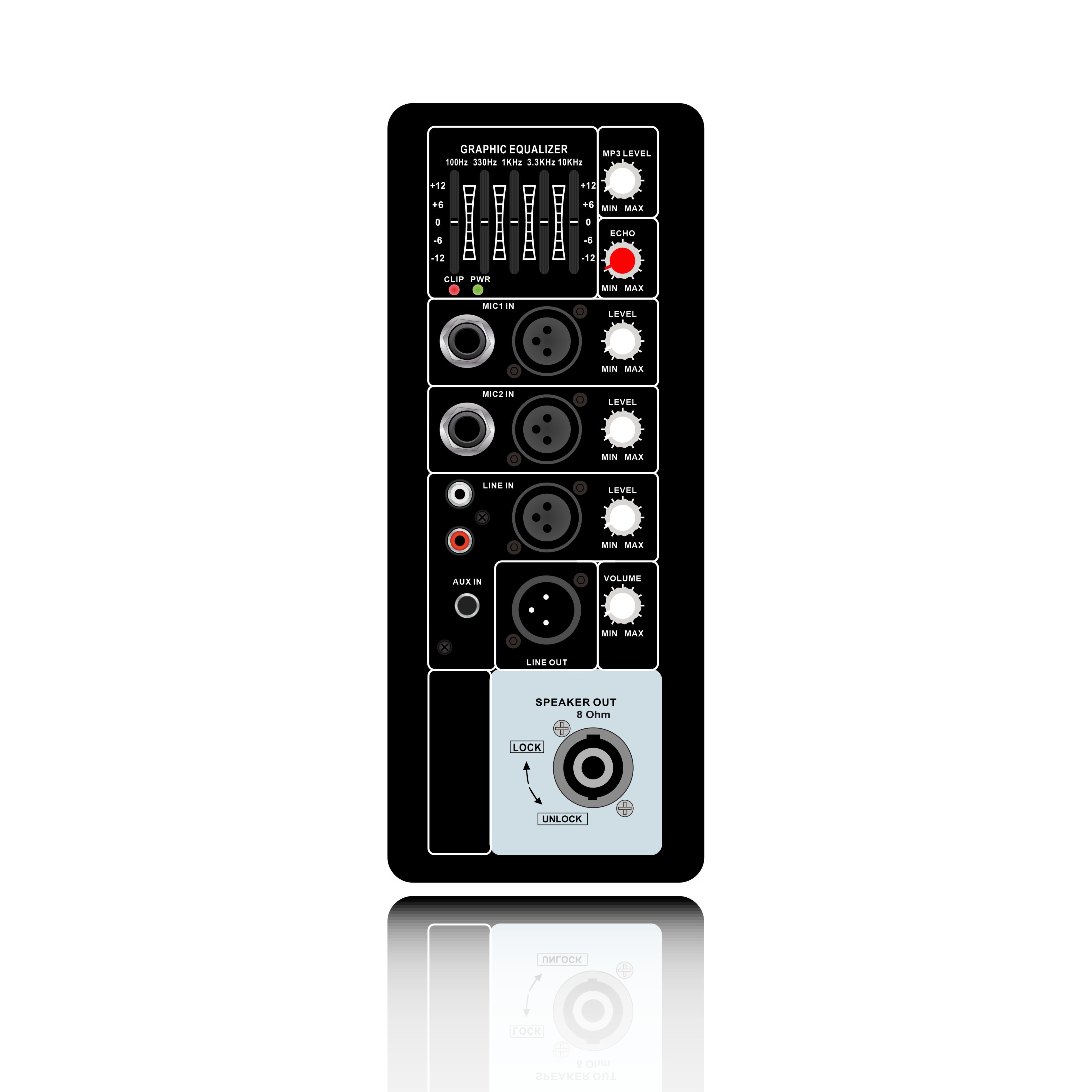 Class AB PA System Loudspeaker Amplifier PL70