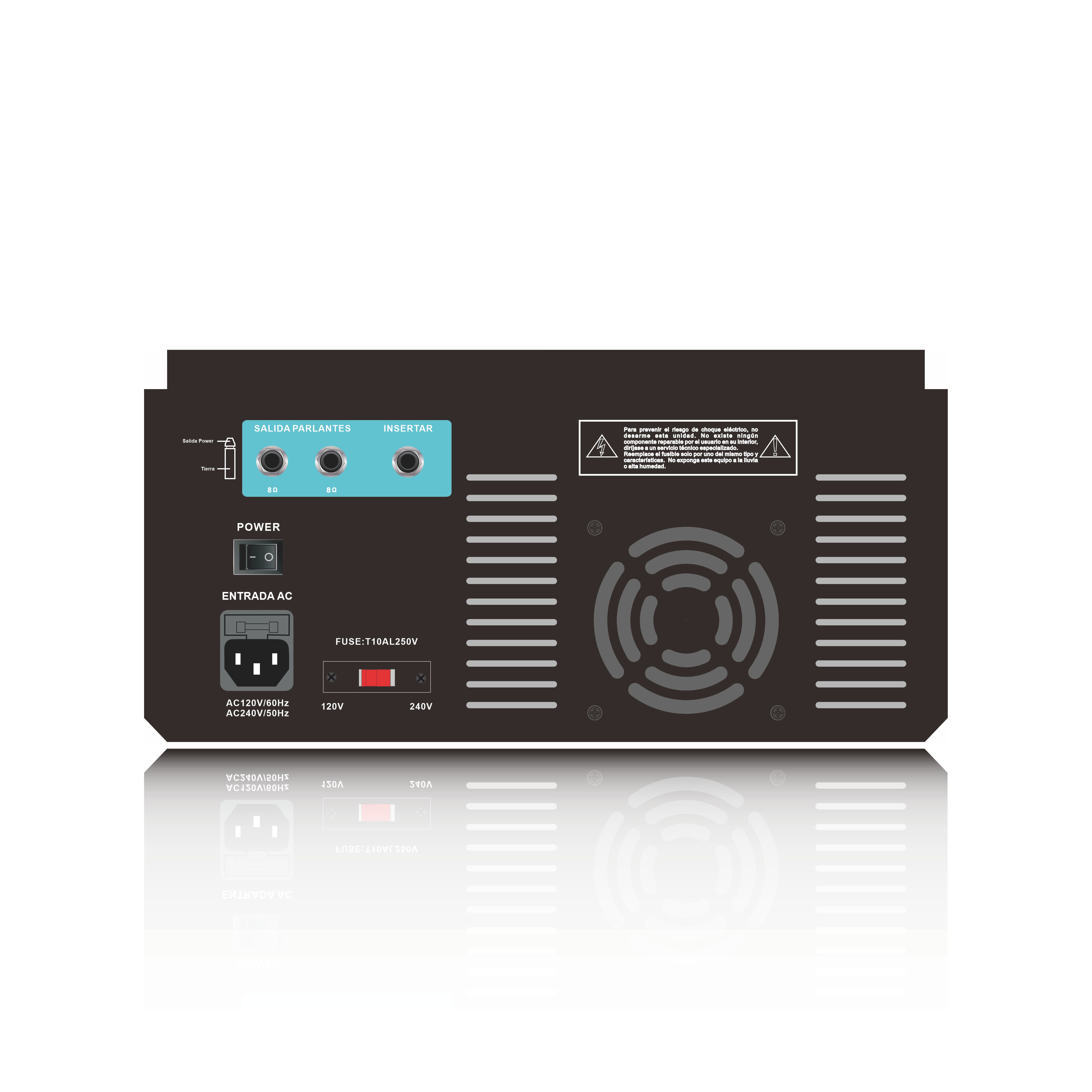 4 Channel Powered Bluetooth Karaoke Mixer Amplifier SB4200