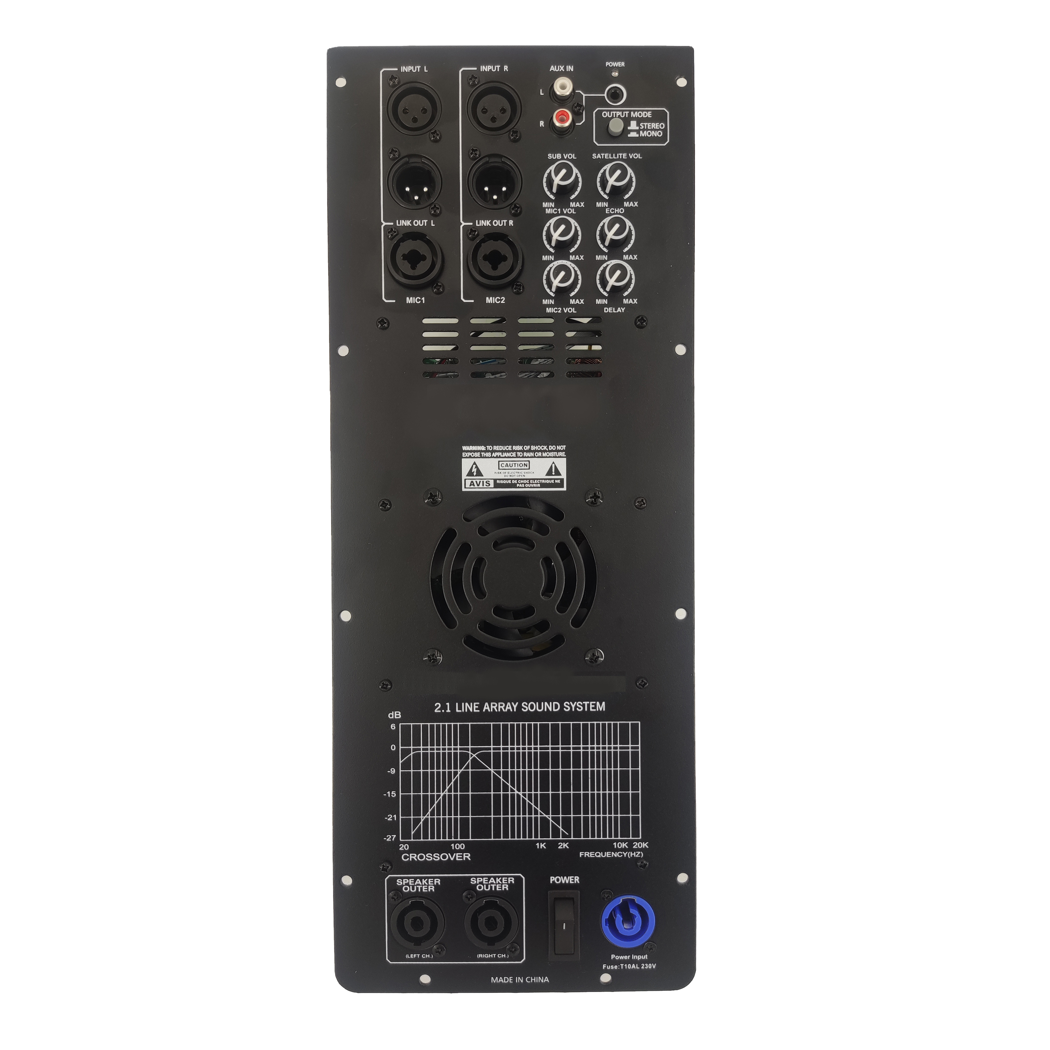 DSP1908-2.1 Pro Active Line Array Power Amplifier